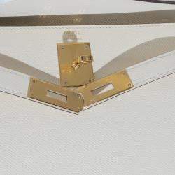 Pre Owned Hermes  Sellier Kelly 28  Nata Epsom Bag