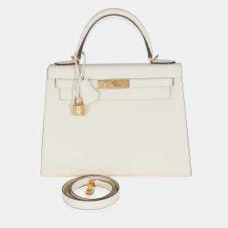 Pre Owned Hermes  Sellier Kelly 28  Nata Epsom Bag