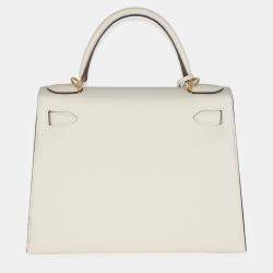 Pre Owned Hermes  Sellier Kelly 28  Nata Epsom Bag