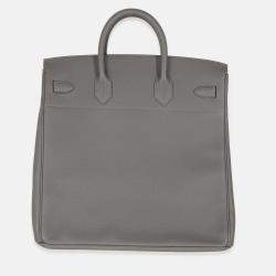 Pre Owned Hermes  Birkin HAC 40 Gris Meyer Togo Bag 
