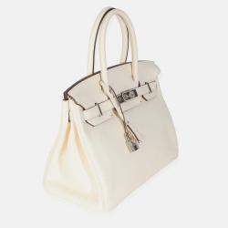 Pre Owned Hermes Birkin 30 Nata Togo  Bag 