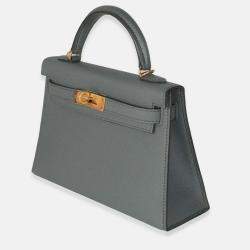 Pre Owned Hermes Mini Kelly 20 II Vert Amande Epsom Bag