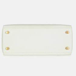 Pre Owned Hermes  Kelly 25  Mushroom Togo Retourne Bag