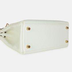 Pre Owned Hermes  Kelly 25  Mushroom Togo Retourne Bag
