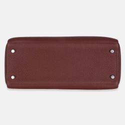 Pre Owned Hermes Rouge H Togo Retourne Kelly 28 SHW