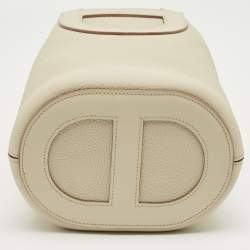 Pre Owned Hermès Beton Taurillon Clemence and Swift Leather In The Loop 18 Bag