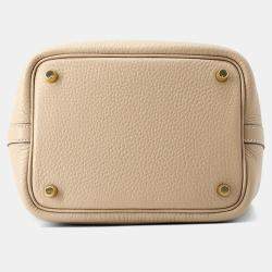 Pre Owned Hermes Picotin Lock 18 Trench Taurillon Clemence Tote