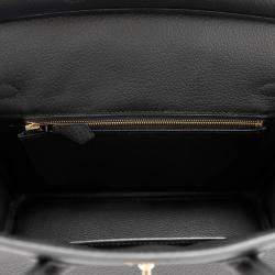 Pre Owned Hermes Birkin Black Togo Leather Tote 25