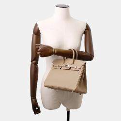 Pre Owned Hermes Birkin Beige Marfa Togo Leather Tote 25