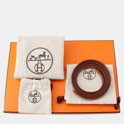 Pre Owned Hermes Halzan Gold Taurillon Clemence Handbag 25