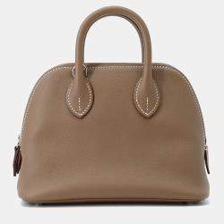 Pre Owned Hermes Bolide 1923 Etoupe Evercolor Size Mini