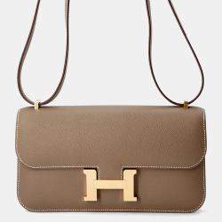 Pre Owned Hermes Constance Elan Miroir Etoupe Epsom