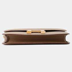 Pre Owned Hermes Constance Elan Miroir Etoupe Epsom