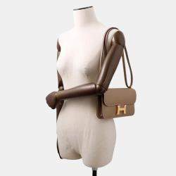 Pre Owned Hermes Constance Elan Miroir Etoupe Epsom