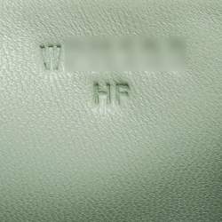 Pre Owned Hermes Vert d'eau Matte Alligator Palladium Finish Constance 18 Mini Bag