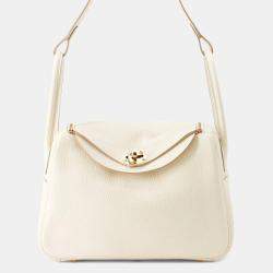 Pre Owned Hermes Lindy Craie Taurillon Clemence Size 26