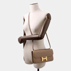 Pre Owned Hermes Constance Elan Miroir Etoupe Epsom