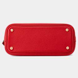 Pre Owned Hermes Bolide1923 Rouge Ladue Evercolor Mini