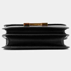 Pre Owned Hermes Constance3 Miroir Black Box Calf Leather Mini