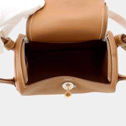 Pre Owned Hermes Lindy Gold Swift Leather Mini