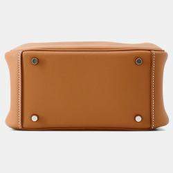 Pre Owned Hermes Lindy Gold Swift Leather Mini