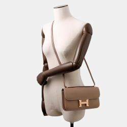 Pre Owned Hermes Constance Elan Miroir Etoupe Epsom