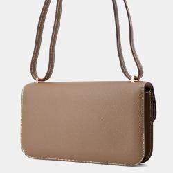 Pre Owned Hermes Constance Elan Miroir Etoupe Epsom