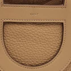 Pre Owned Hermès Biscuit Taurillon Clemence and Swift Leather In The Loop 18 Bag