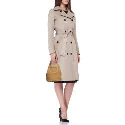 Pre Owned Hermès Biscuit Taurillon Clemence and Swift Leather In The Loop 18 Bag