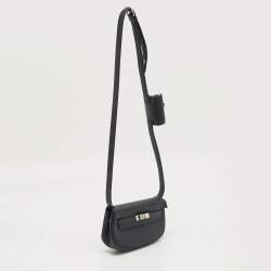 Pre Owned Hermes Gris Misty Swift Leather Palladium Finish Kelly Moove Bag