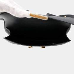 Pre Owned Hermes Constance Elan Miroir Black Epsom