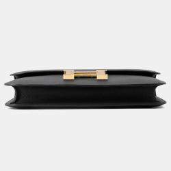 Pre Owned Hermes Constance Elan Miroir Black Epsom