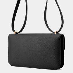 Pre Owned Hermes Constance Elan Miroir Black Epsom