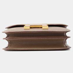 Pre Owned Hermes Constance3  Size Mini Miroir Etoupe Epsom Bag
