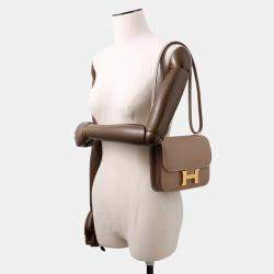 Pre Owned Hermes Constance3  Size Mini Miroir Etoupe Epsom Bag