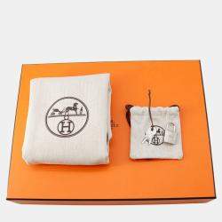 Pre Owned Hermes Picotin Lock 18  Blanket Black /Ecru/Fauve/Blue Zanzibar Toile H Swift Leather Bag