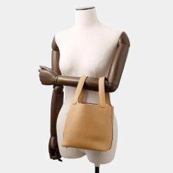 Pre Owned Hermes Picotin Lock 18 Biscuit Taurillon Clemence Bag