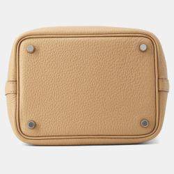 Pre Owned Hermes Picotin Lock 18 Biscuit Taurillon Clemence Bag