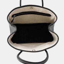 Pre Owned Hermes Garden Party  Size TPM Black Negonda Leather Bag 