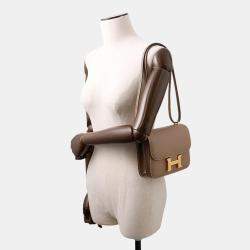 Pre Owned Hermes Constance 3 Size Mini Miroir Etoupe Epsom  Bag