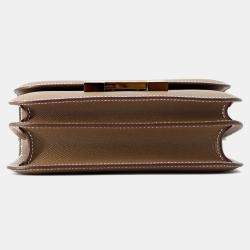 Pre Owned Hermes Constance 3 Size Mini Miroir Etoupe Epsom  Bag