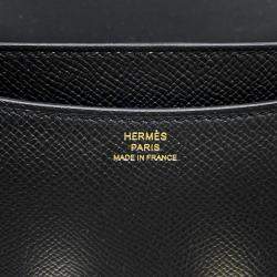 Pre Owned Hermes Constance3 Size Mini Miroir Black Epsom  Bag