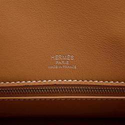 Pre Owned Hermes Birkin Size 25 Shadow Gold Swift Leather Bag 