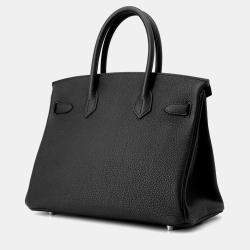 Pre Owned Hermes Birkin Black Togo Leather Size 30