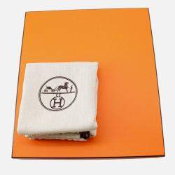 Pre Owned Hermes Neo Garden Cream/Purple Toile H Viking Negonda Leather Size 23