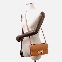 Pre Owned Hermes Constance Elan Miroir Gold Epsom