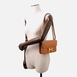 Pre Owned Hermes Constance Elan Miroir Gold Epsom