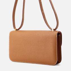 Pre Owned Hermes Constance Elan Miroir Gold Epsom