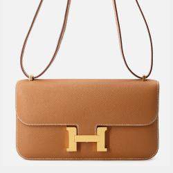 Pre Owned Hermes Constance Elan Miroir Gold Epsom