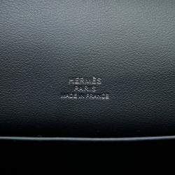 Pre Owned Hermes Pochettekelly Vert Mangrove Swift Leather